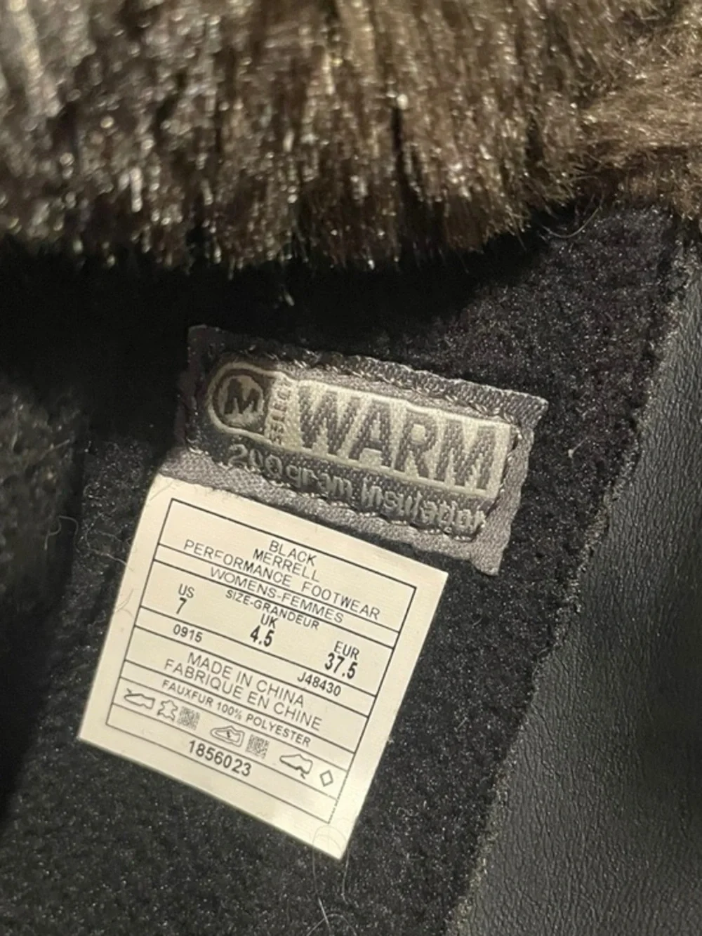 Womens 7 Merrell Winter Boots Decora Prelude Tall Shoes Snow Insulated Black Zip